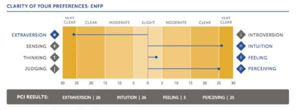 Пример отчёта MBTI